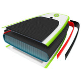 NNEVL Inflatable Stand Up Paddleboard Set Green and White