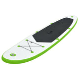 NNEVL Inflatable Stand Up Paddle Board Set Green and White
