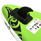 NNEVL Inflatable Stand Up Paddleboard Set 305x76x15 cm Green