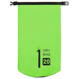 NNEVL Dry Bag with Zipper Green 20 L PVC