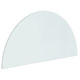 NNEVL Fireplace Glass Plate Half Round 1000x500 mm