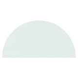 NNEVL Fireplace Glass Plate Half Round 1000x500 mm