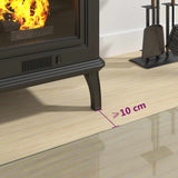 NNEVL Fireplace Glass Plate Half Round 1000x600 mm