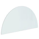 NNEVL Fireplace Glass Plate Half Round 1200x600 mm