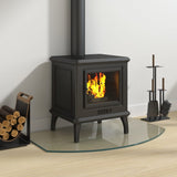 NNEVL Fireplace Glass Plate 80x50 cm