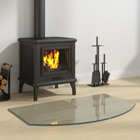 NNEVL Fireplace Glass Plate 80x50 cm