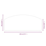 NNEVL Fireplace Glass Plate 120x50 cm