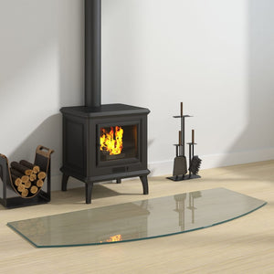 NNEVL Fireplace Glass Plate 120x50 cm