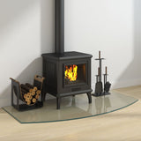 NNEVL Fireplace Glass Plate 120x60 cm