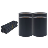 NNEVL Garden Privacy Screens 4 pcs PVC 35x0.19 m Matte Dark Grey