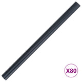 NNEVL Garden Privacy Screens 4 pcs PVC 35x0.19 m Matte Dark Grey