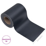 NNEVL Garden Privacy Screens 4 pcs PVC 35x0.19 m Matte Dark Grey
