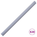 NNEVL Garden Privacy Screen PVC 35x0.19 m Matte Light Grey