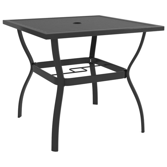 NNEVL Garden Table Anthracite 81.5x81.5x72 cm Steel