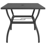 NNEVL Garden Table Anthracite 81.5x81.5x72 cm Steel