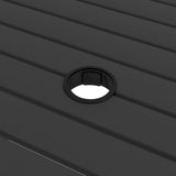 NNEVL Garden Table Anthracite 81.5x81.5x72 cm Steel