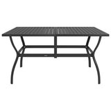 NNEVL Garden Table Anthracite 140x80x72 cm Steel