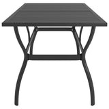 NNEVL Garden Table Anthracite 140x80x72 cm Steel