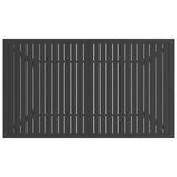 NNEVL Garden Table Anthracite 140x80x72 cm Steel
