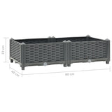 NNEVL Raised Bed 80x40x23 cm Polypropylene