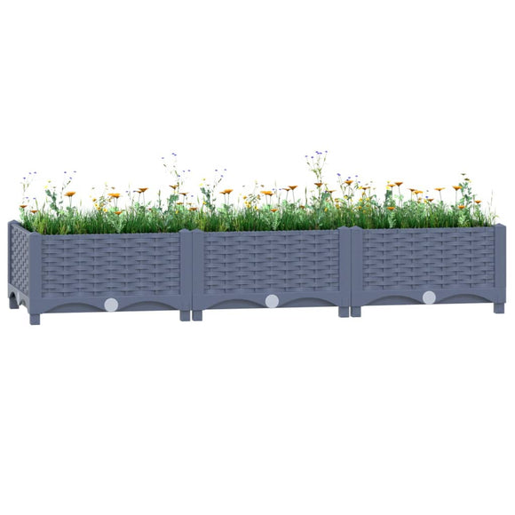 NNEVL Raised Bed 120x40x23 cm Polypropylene
