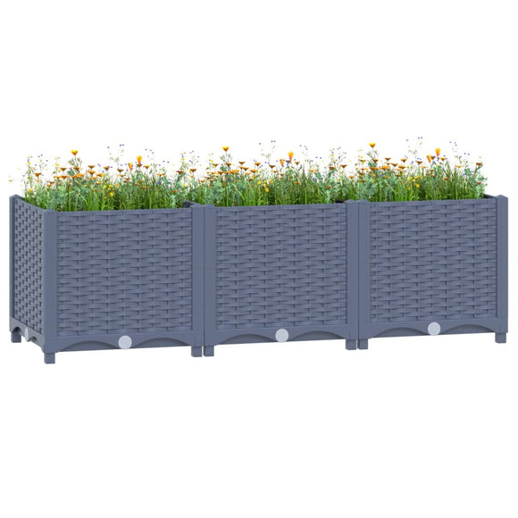 NNEVL Raised Bed 120x40x38 cm Polypropylene
