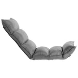 NNEVL Folding Floor Chair Light Grey Fabric