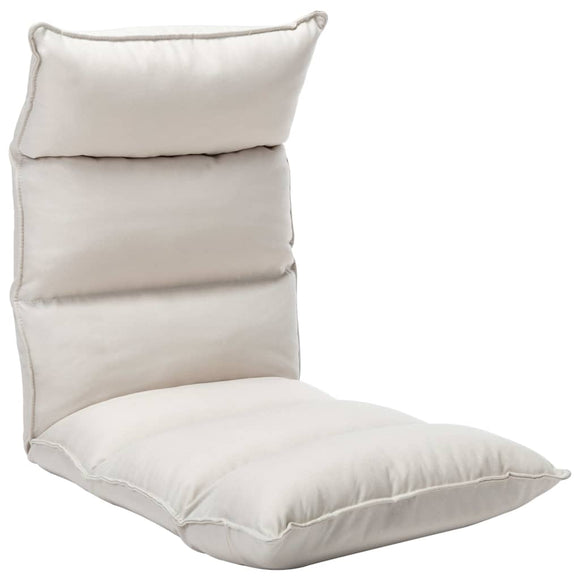NNEVL Folding Floor Chair Cream Fabric