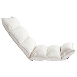 NNEVL Folding Floor Chair Cream Fabric