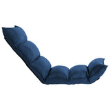 NNEVL Folding Floor Chair Blue Fabric