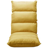 NNEVL Folding Floor Chair Mustard Yellow Fabric