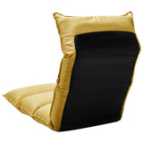 NNEVL Folding Floor Chair Mustard Yellow Fabric