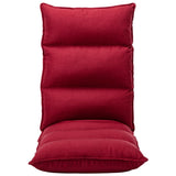 NNEVL Folding Floor Chair Wine Red Fabric