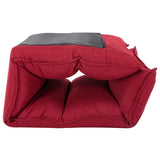 NNEVL Folding Floor Chair Wine Red Fabric