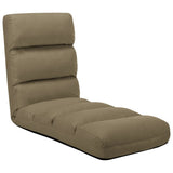 NNEVL Folding Floor Chair Cappuccino Faux Leather