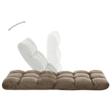 NNEVL Folding Floor Chair Taupe Microfibre