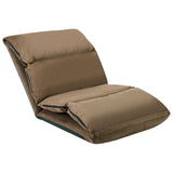 NNEVL Folding Floor Chair Taupe Microfibre