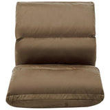 NNEVL Folding Floor Chair Taupe Microfibre