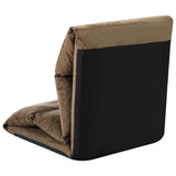 NNEVL Folding Floor Chair Taupe Microfibre