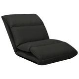 NNEVL Folding Floor Chair Black Microfibre