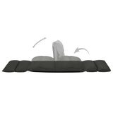 NNEVL Folding Floor Chair Black Microfibre