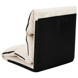 NNEVL Folding Floor Chair Cream Microfibre