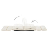 NNEVL Folding Floor Chair Cream Microfibre