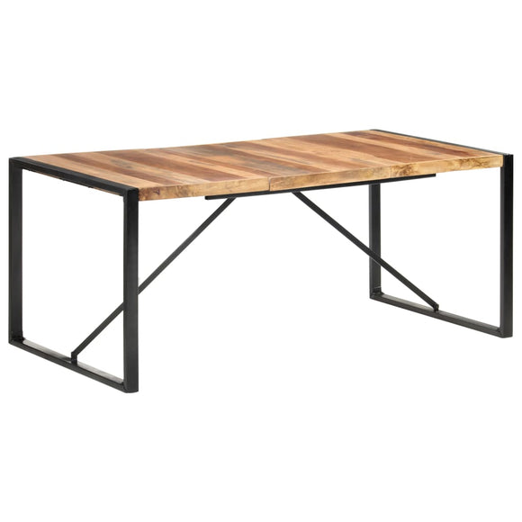 NNEVL Dining Table 180x90x75 cm Solid Wood with Sheesham Finish