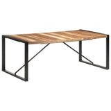 NNEVL Dining Table 200x100x75 cm Solid Wood with Sheesham Finish