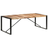 NNEVL Dining Table 220x100x75 cm Solid Wood with Sheesham Finish