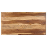 NNEVL Dining Table 120x60x75 cm Solid Wood with Sheesham Finish