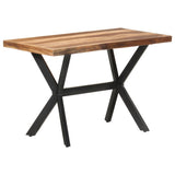 NNEVL Dining Table 120x60x75 cm Solid Wood with Sheesham Finish