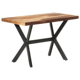 NNEVL Dining Table 120x60x75 cm Solid Wood with Sheesham Finish