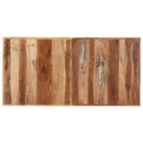 NNEVL Dining Table 140x70x75 cm Solid Wood with Sheesham Finish